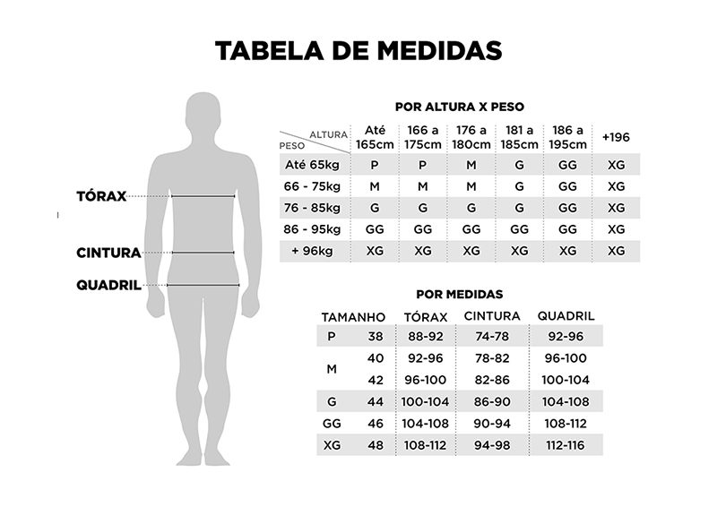 Guia de medidas Regata VG Vasco